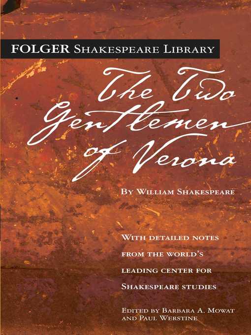 Title details for The Two Gentlemen of Verona by William Shakespeare - Wait list